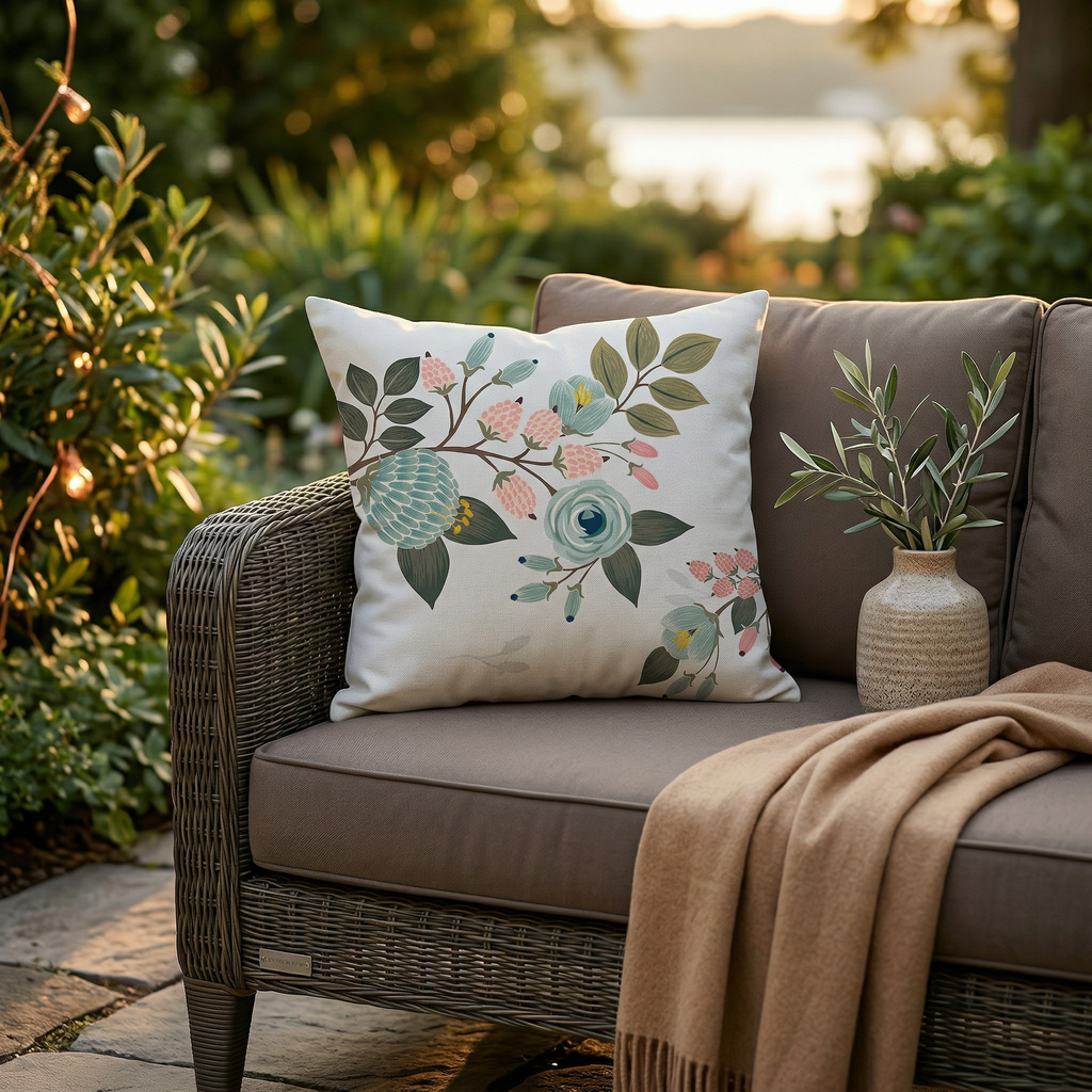 Scandinavian Botanical Cushion