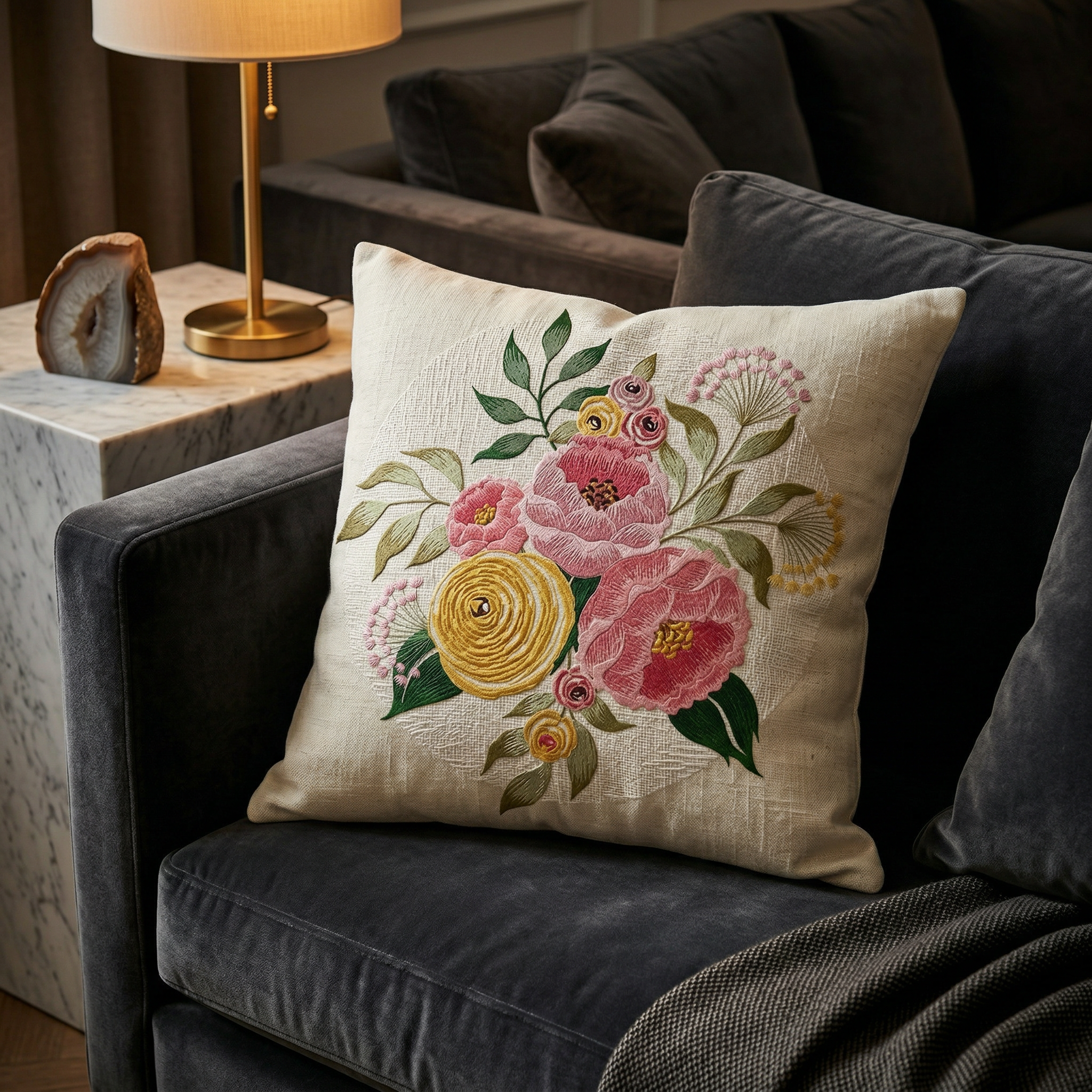 Soft Decorative Flower Cushion