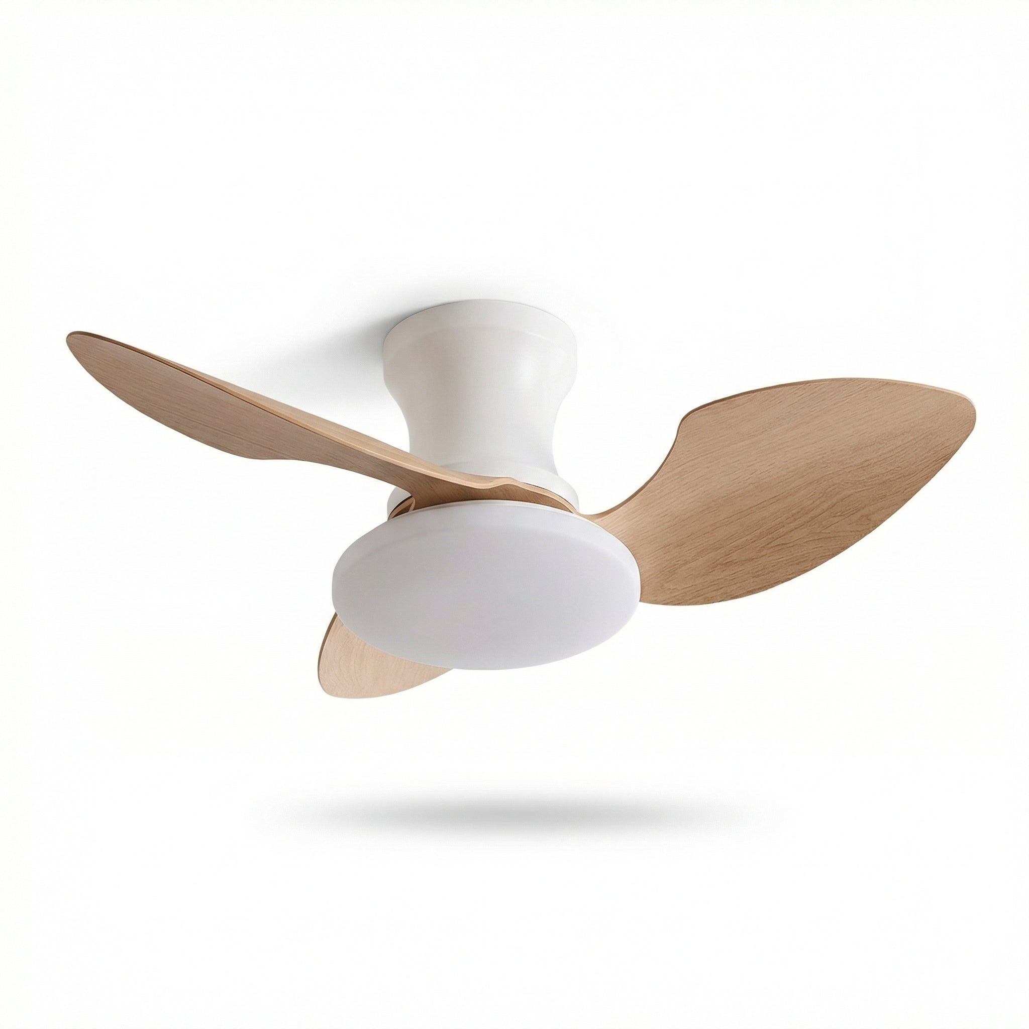 Nordic Walnut Ceiling Fan with LED Light