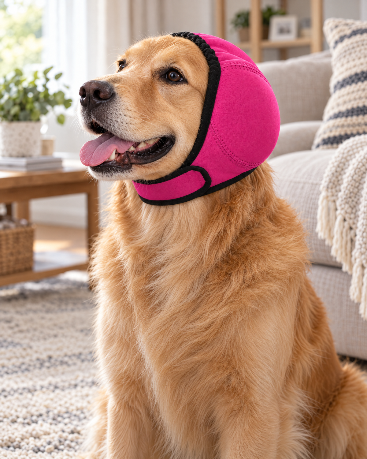 Waterproof Dog Earmuffs for Fireworks and Thunderstorms with Adjustable Fit
