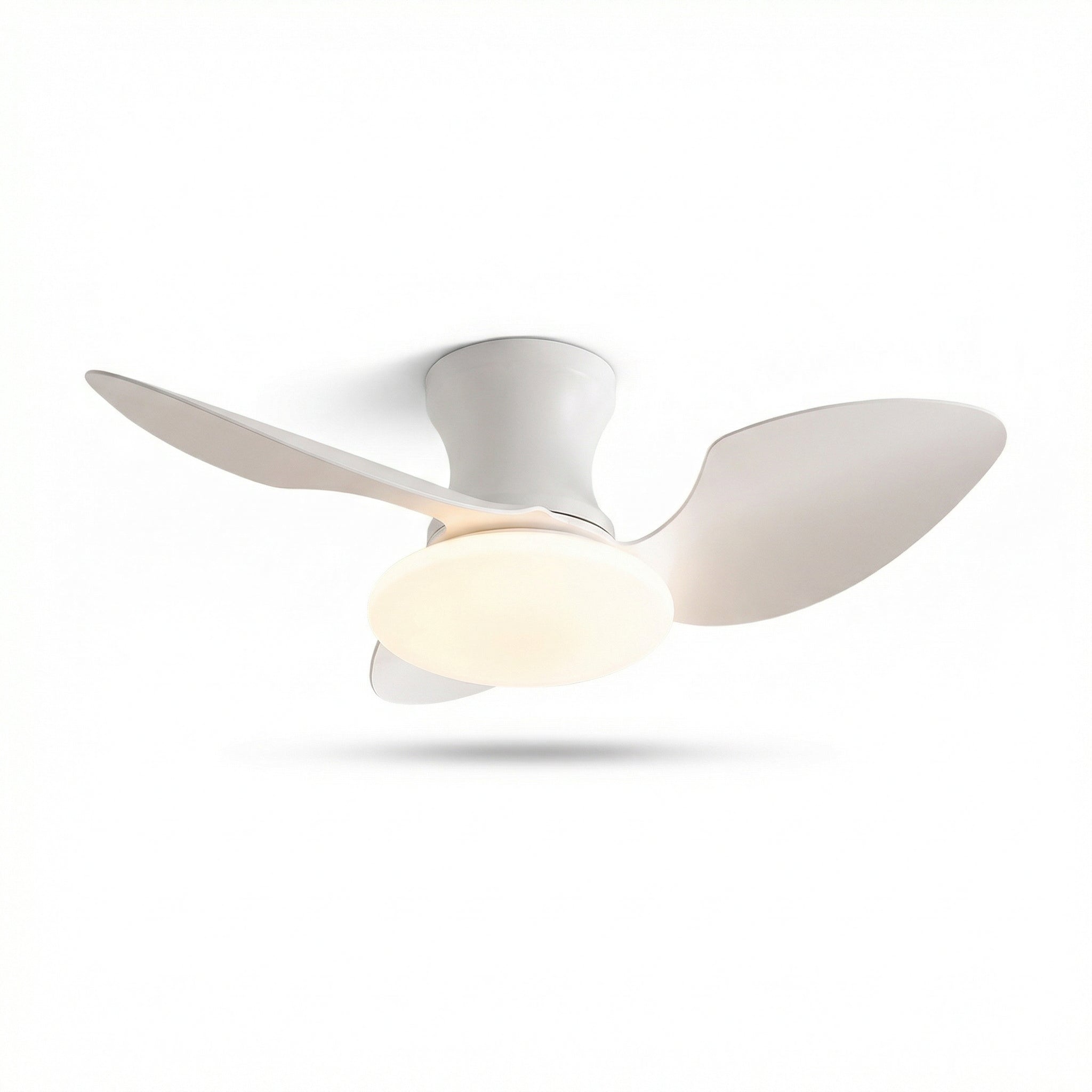 Nordic Walnut Ceiling Fan with LED Light