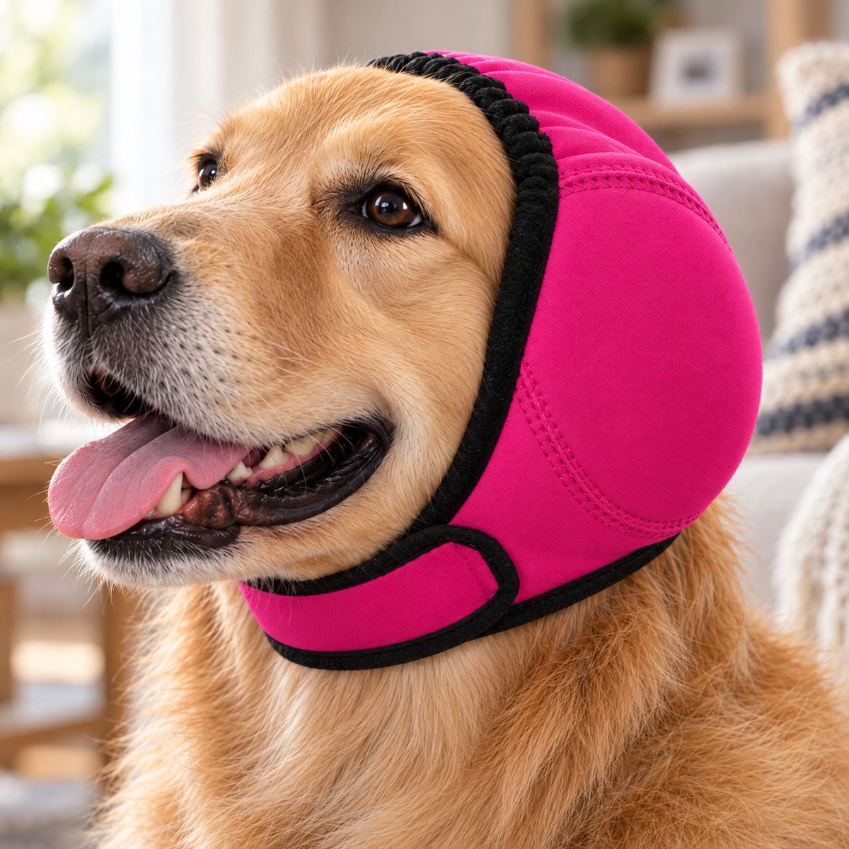 Waterproof Dog Earmuffs for Fireworks and Thunderstorms with Adjustable Fit