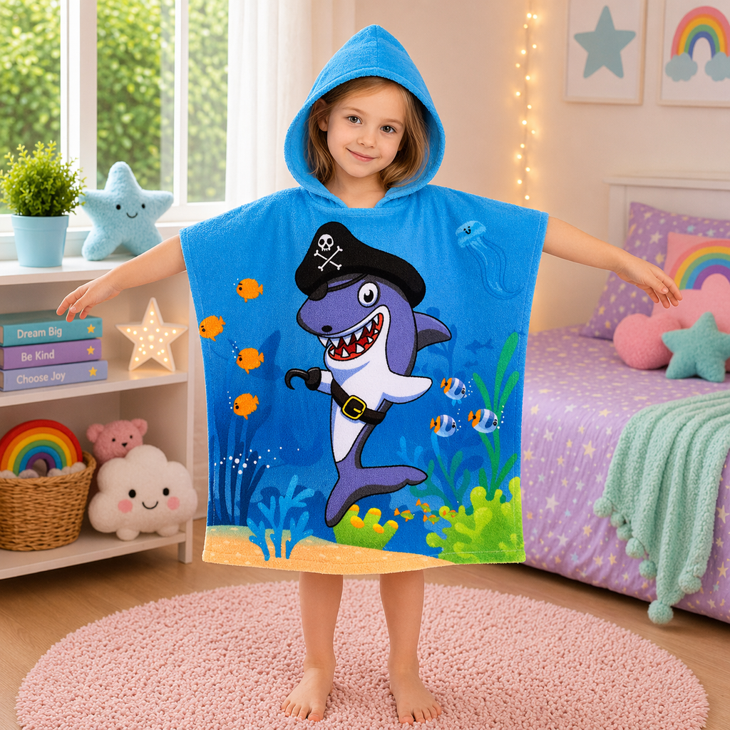 Kids Hooded Bath Towel
