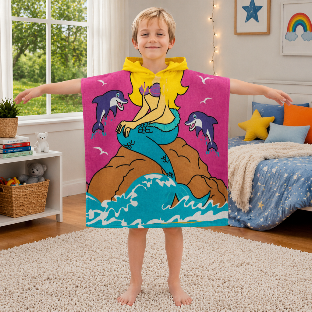 Kids Hooded Bath Towel