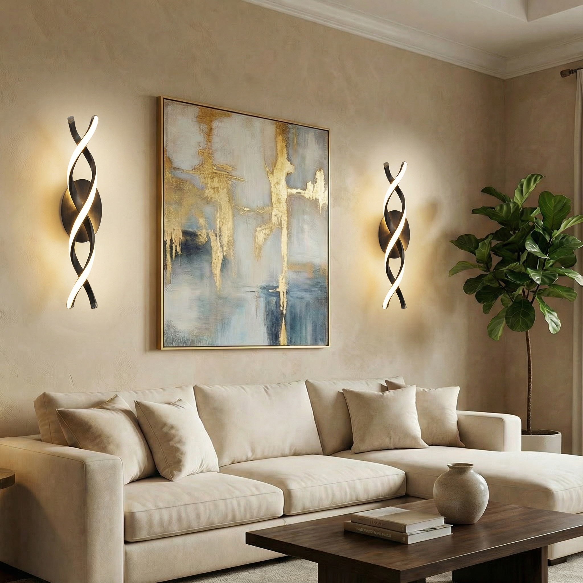 Spiral LED Wall Lamp