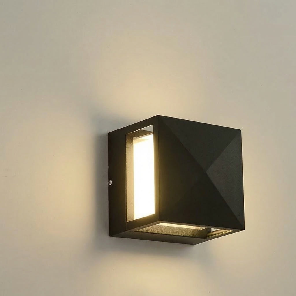 Modern Geometric Outdoor Wall Light