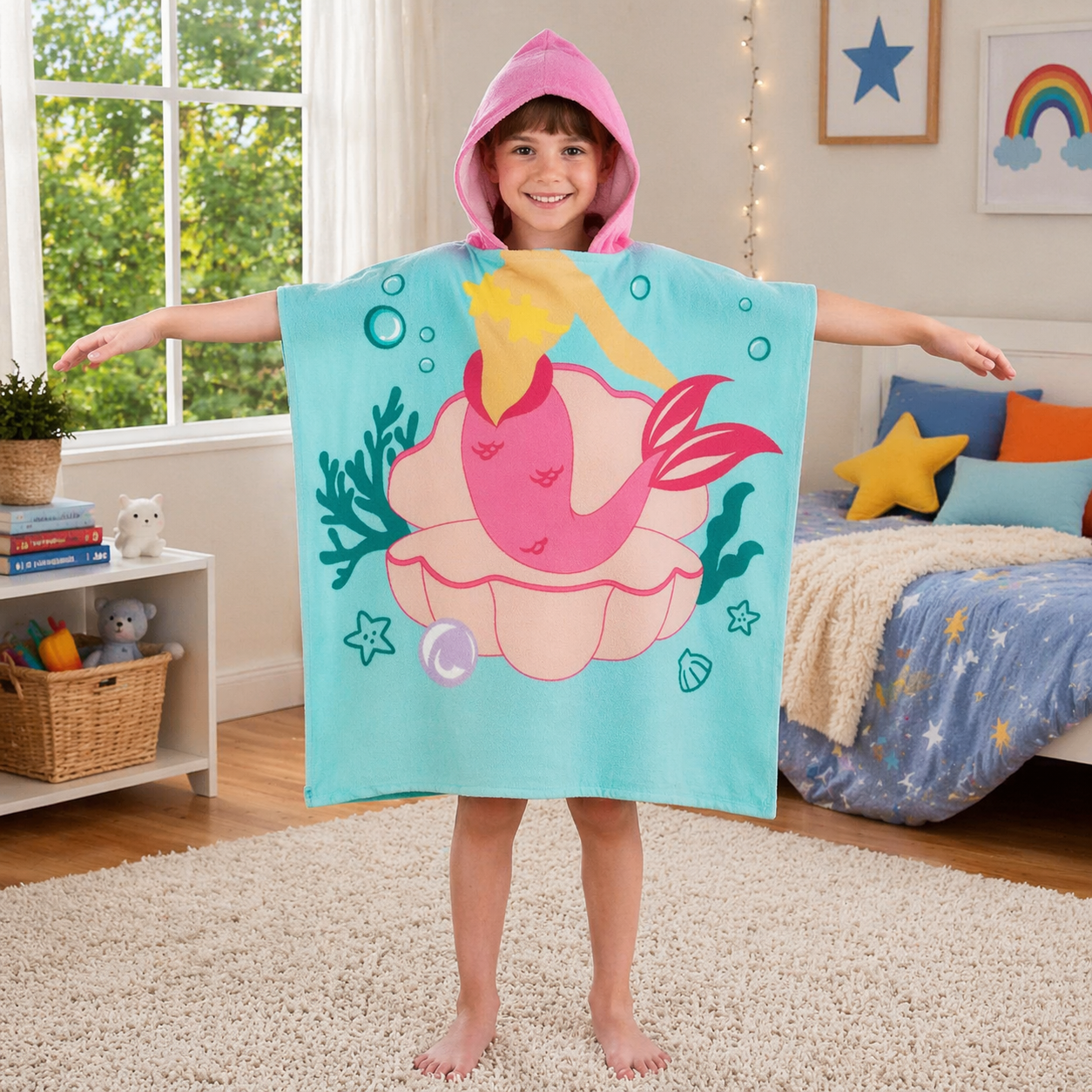 Kids Hooded Bath Towel