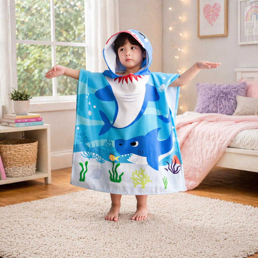 Kids Hooded Bath Towel