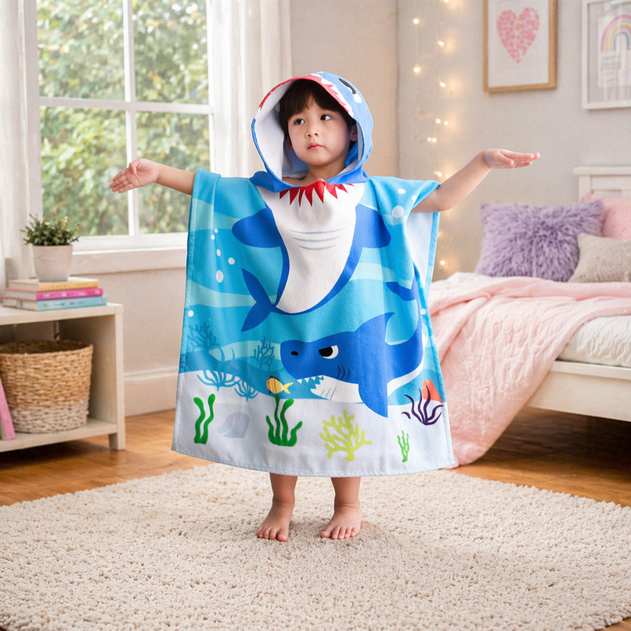 Kids Hooded Bath Towel