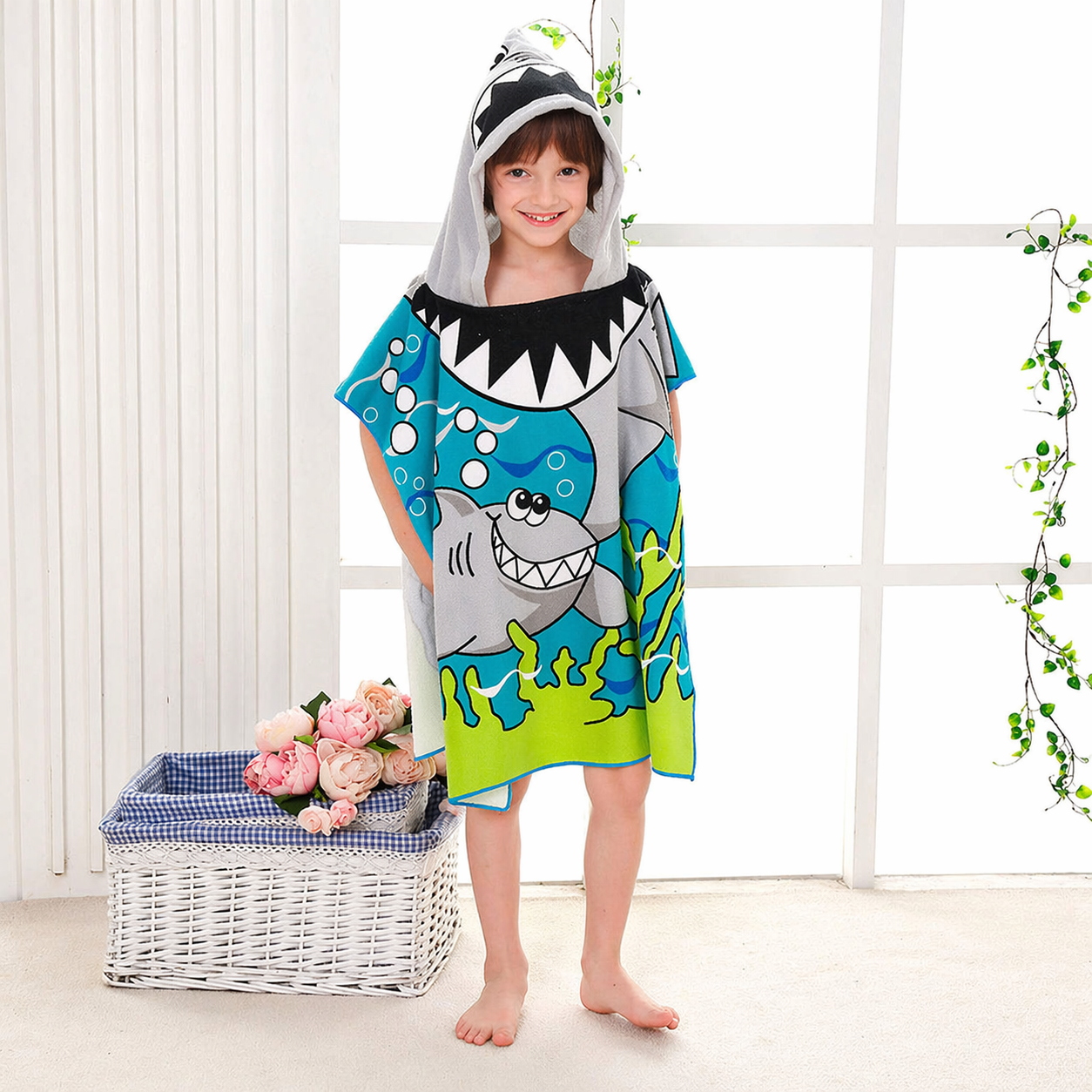 Kids Hooded Bath Towel
