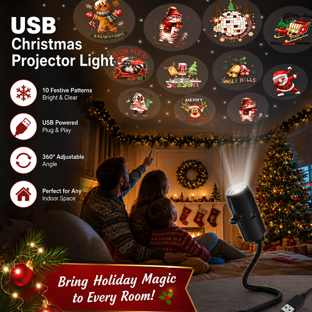 Christmas Light Projector with 10 Scenes for Indoor and Outdoor Use
