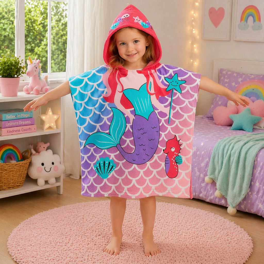 Kids Hooded Bath Towel