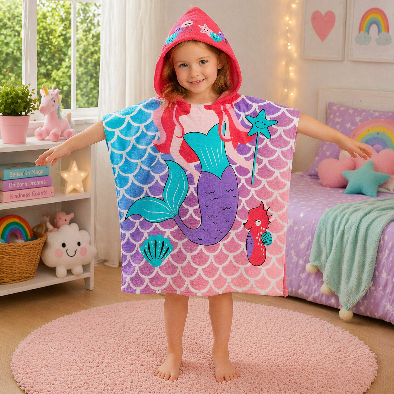 Kids Hooded Bath Towel