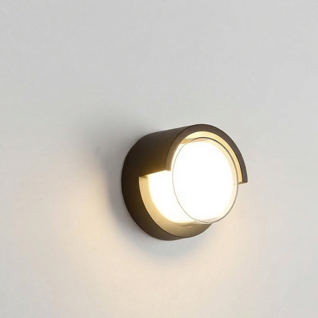 Round Modern Outdoor Wall Light