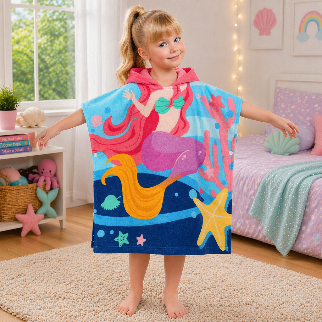 Kids Hooded Bath Towel