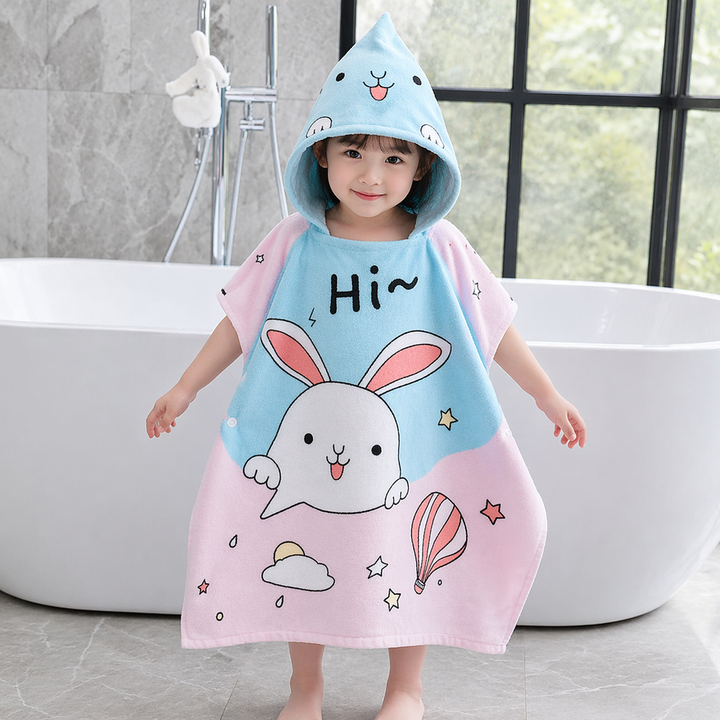 Kids Hooded Bath Towel
