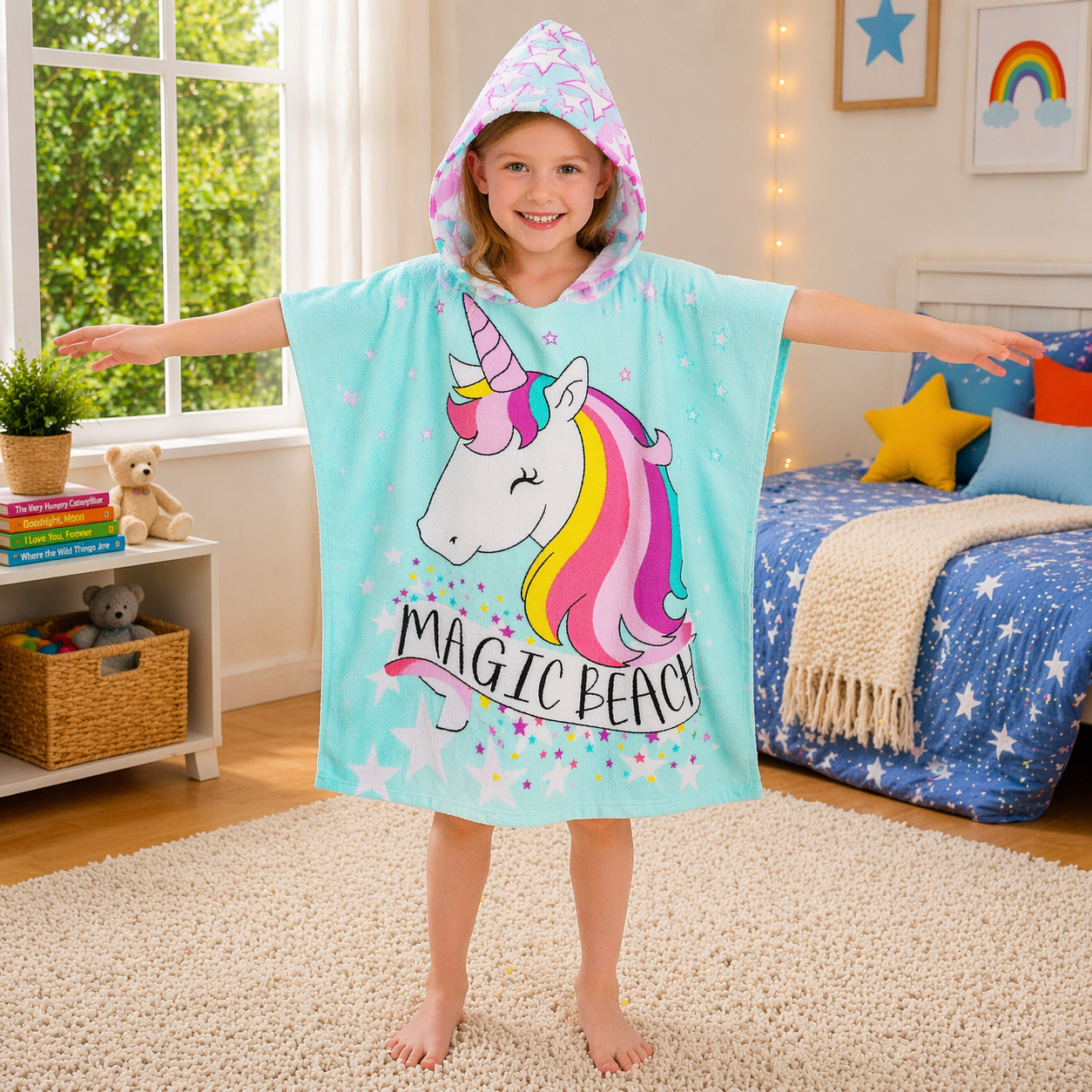 Kids Hooded Bath Towel