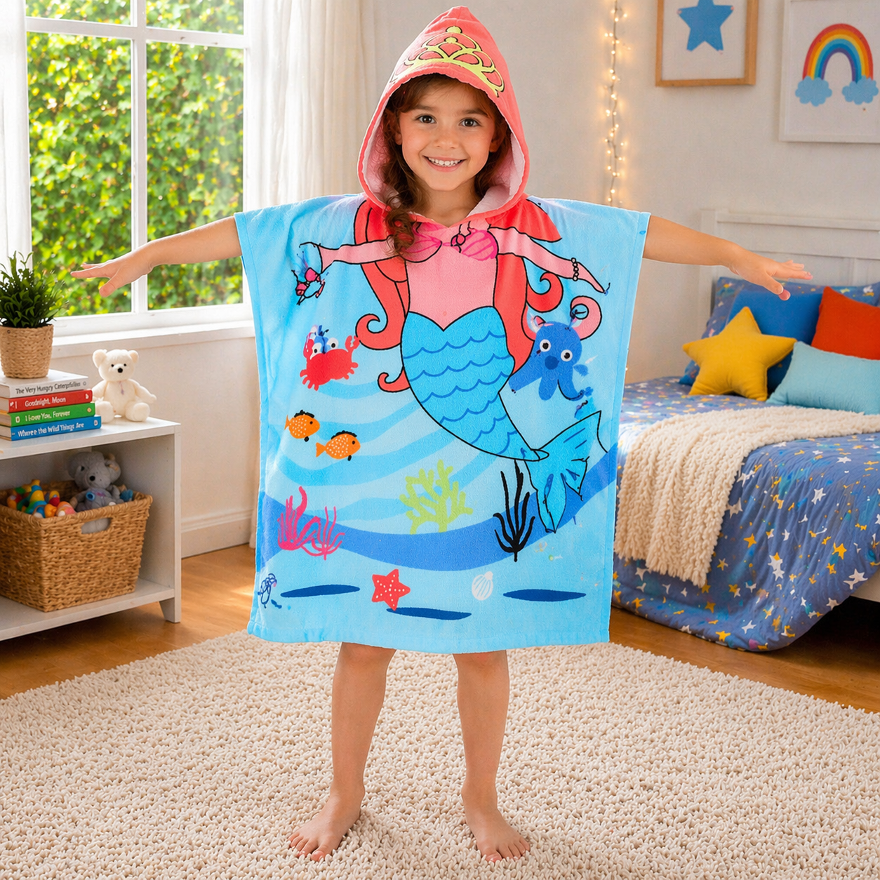 Kids Hooded Bath Towel