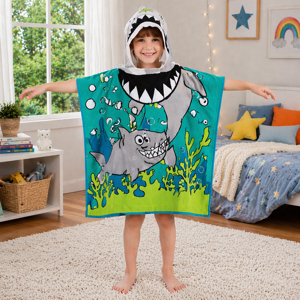 Kids Hooded Bath Towel