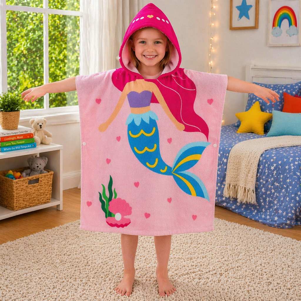 Kids Hooded Bath Towel