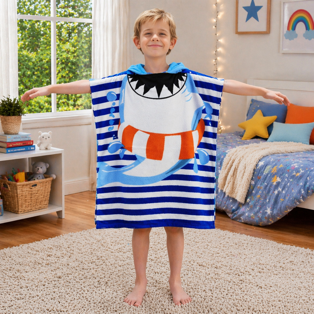 Kids Hooded Bath Towel