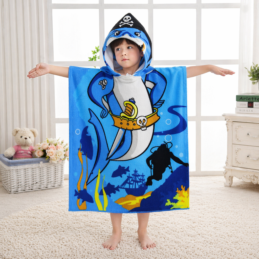 Kids Hooded Bath Towel