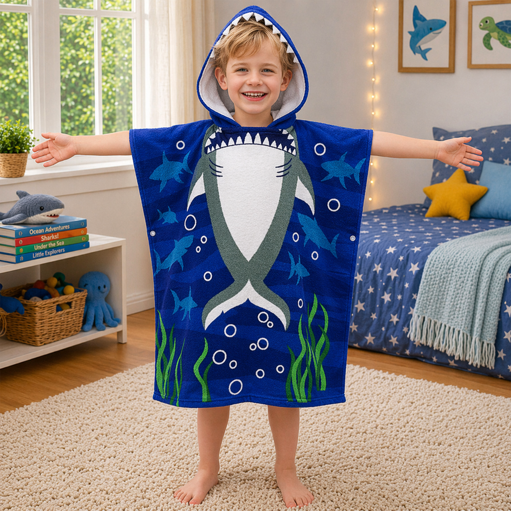 Kids Hooded Bath Towel