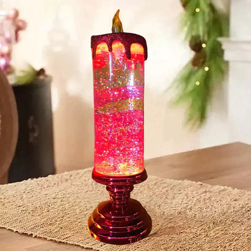 LED Candle with Real Wax Exterior and Flickering Warm White Light for Holiday Decor