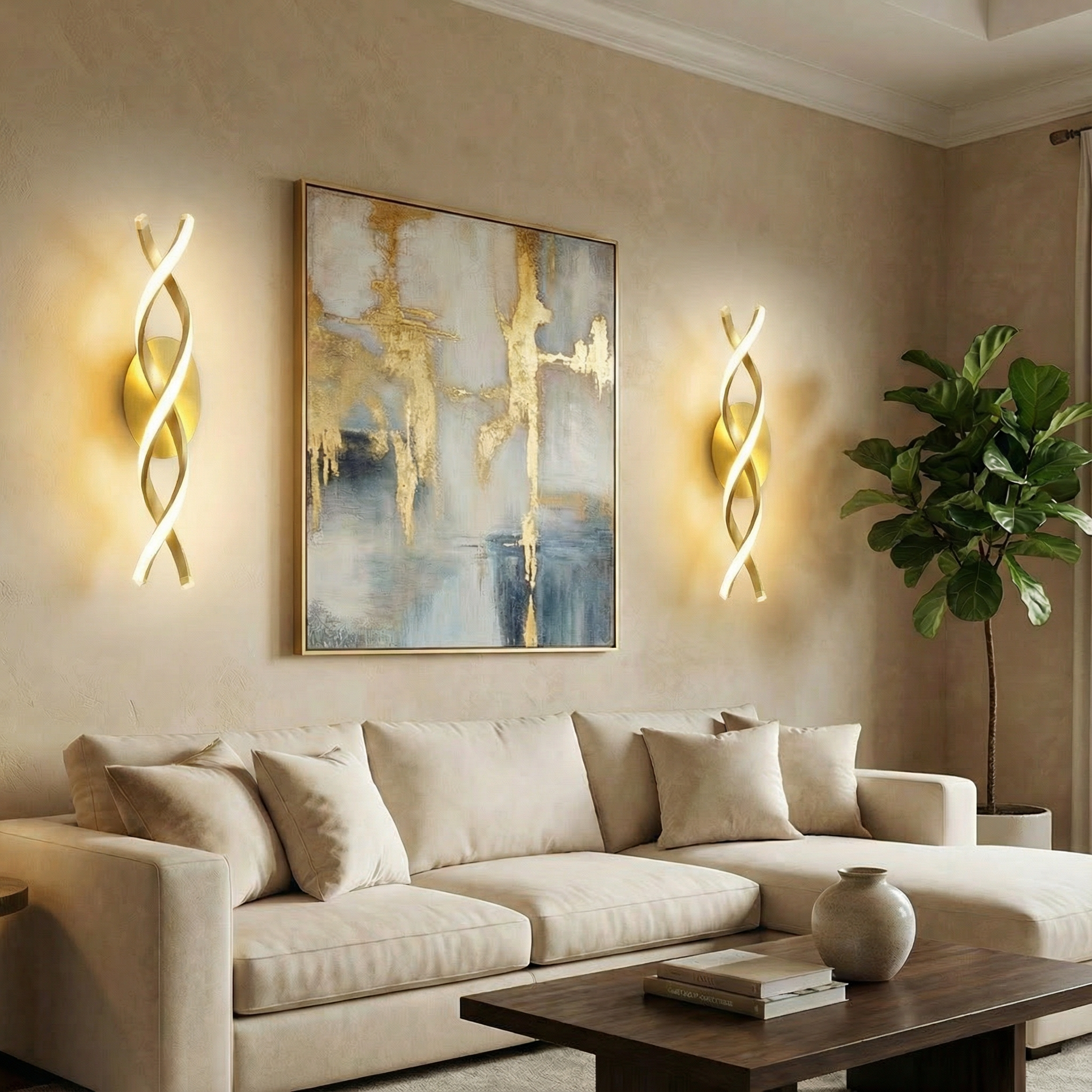 Spiral LED Wall Lamp