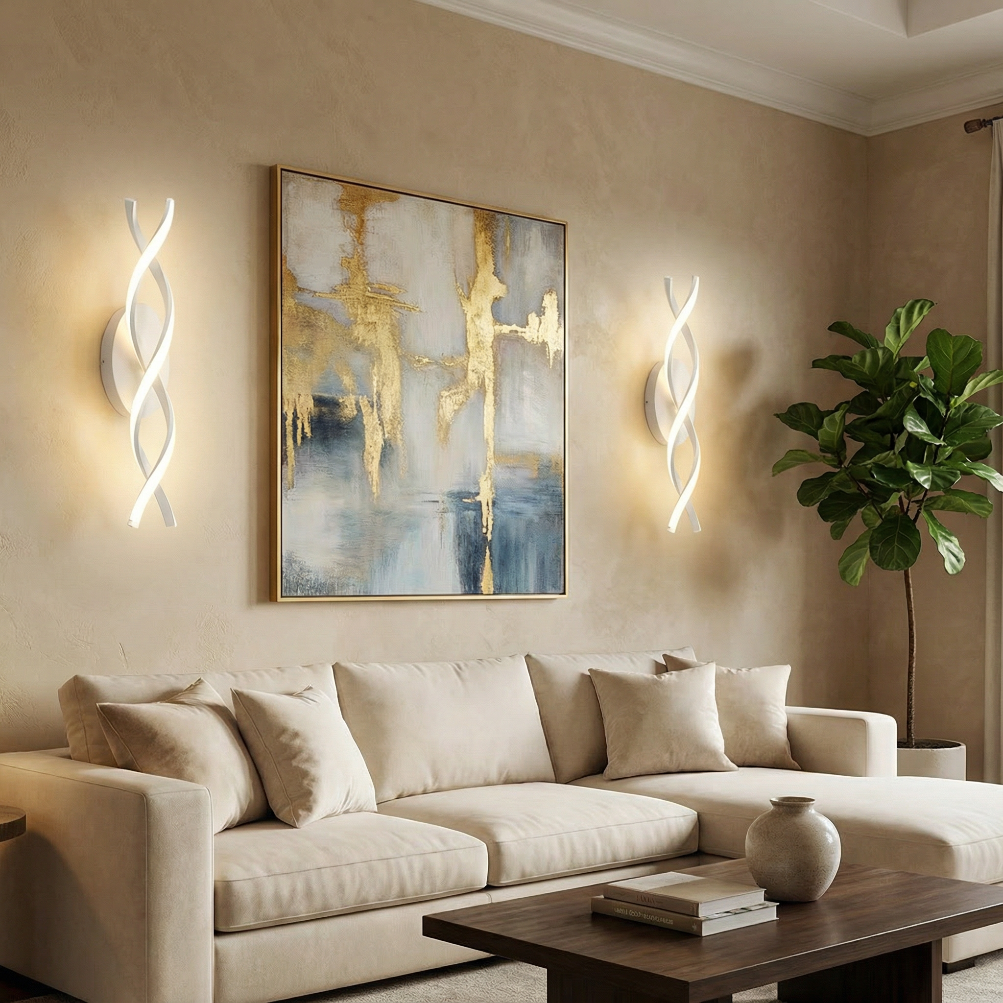 Spiral LED Wall Lamp