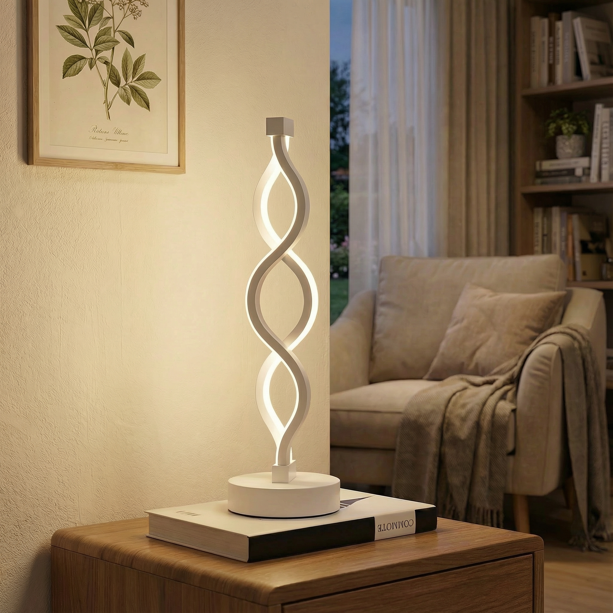 SpiralGlow Dimmable LED Lamp