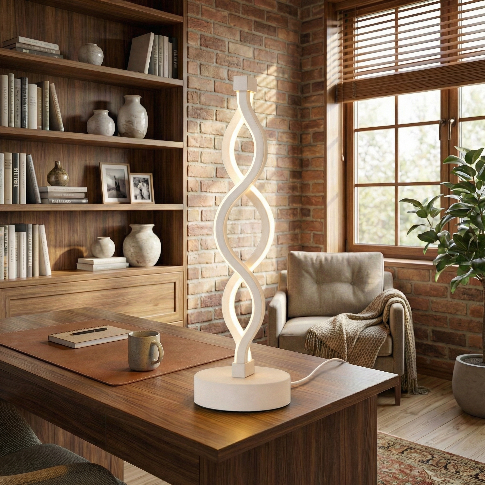 SpiralGlow Dimmable LED Lamp