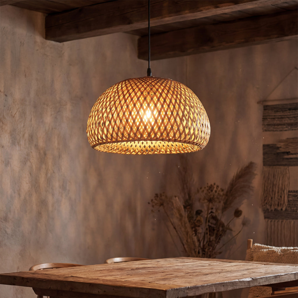 Bamboro Handwoven Bamboo Hanging Light