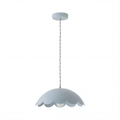 Celeste Powder Blue Floral Ceiling Pendant – Vintage Pastel Light