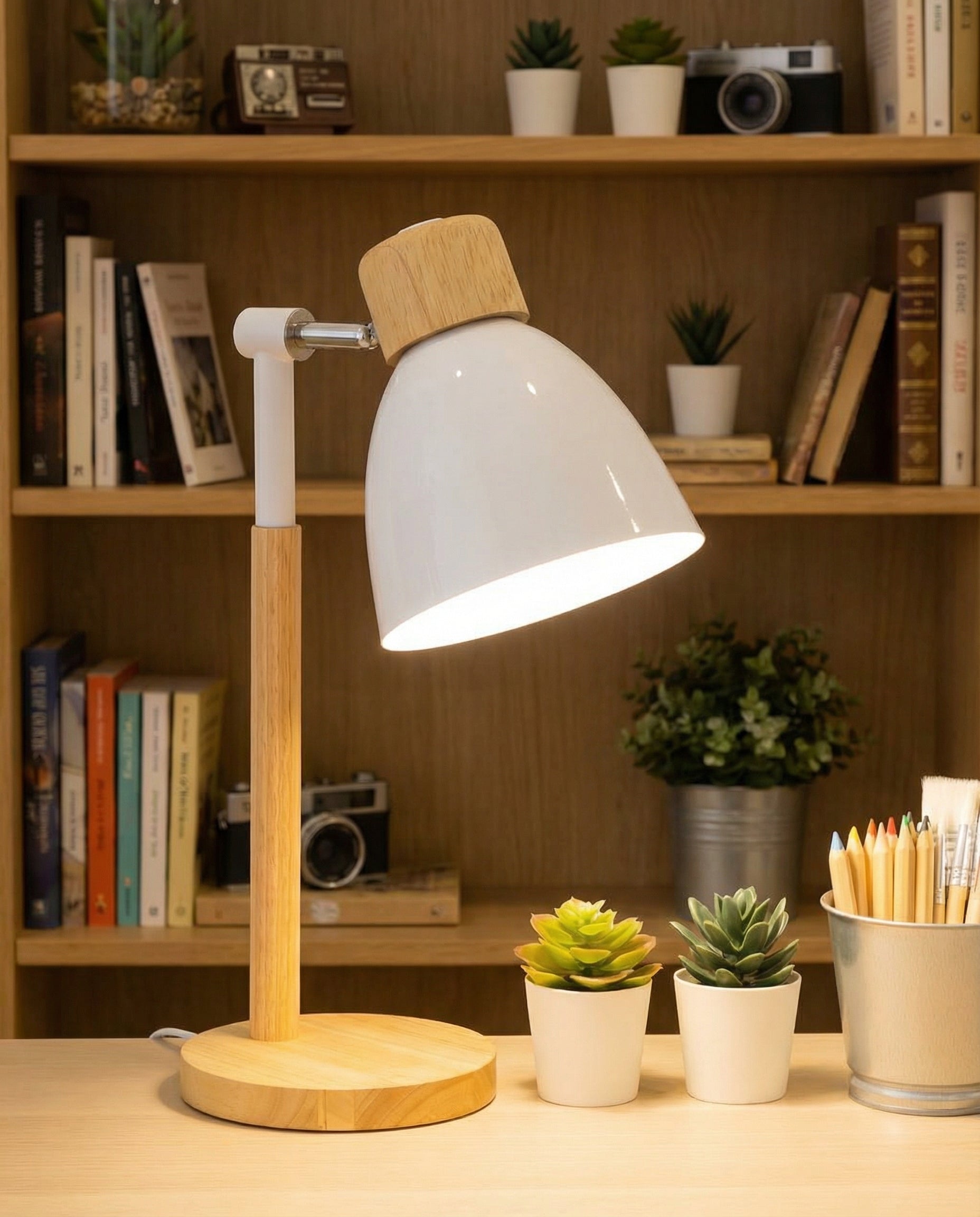 Nordic Wooden Table Lamp