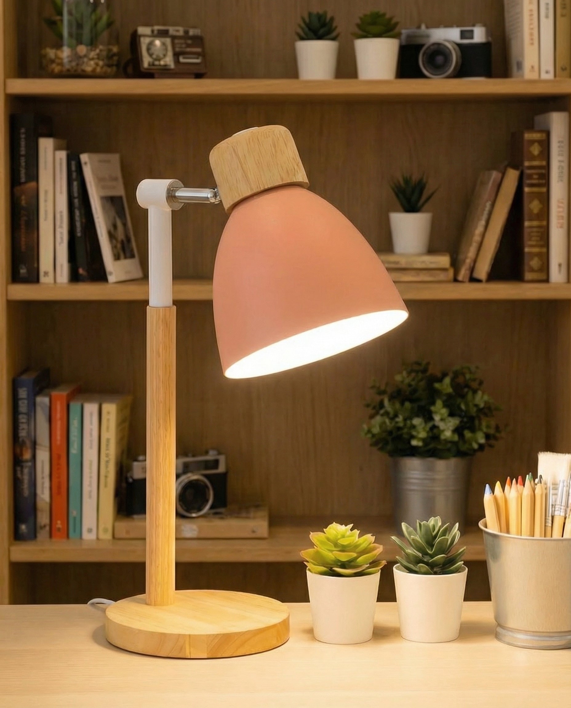 Nordic Wooden Table Lamp