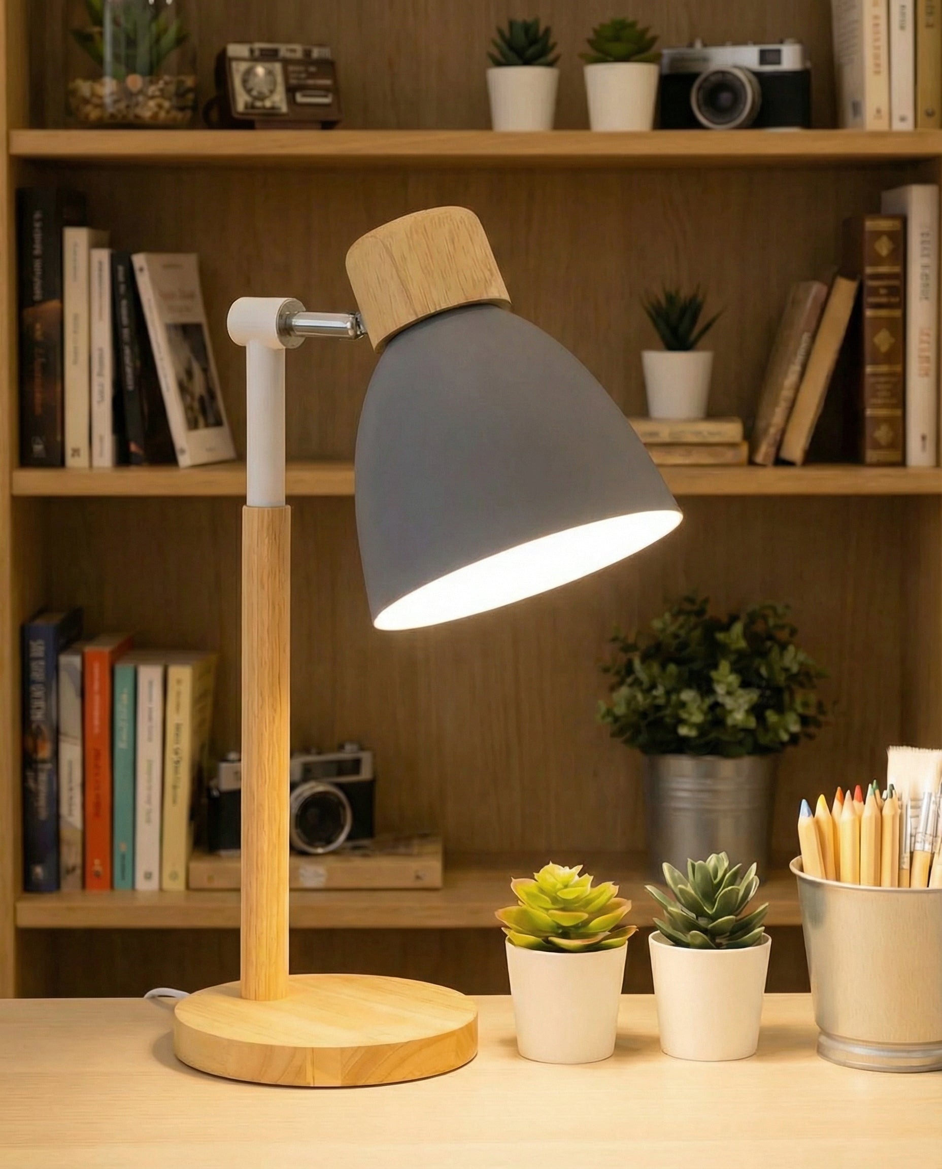 Nordic Wooden Table Lamp