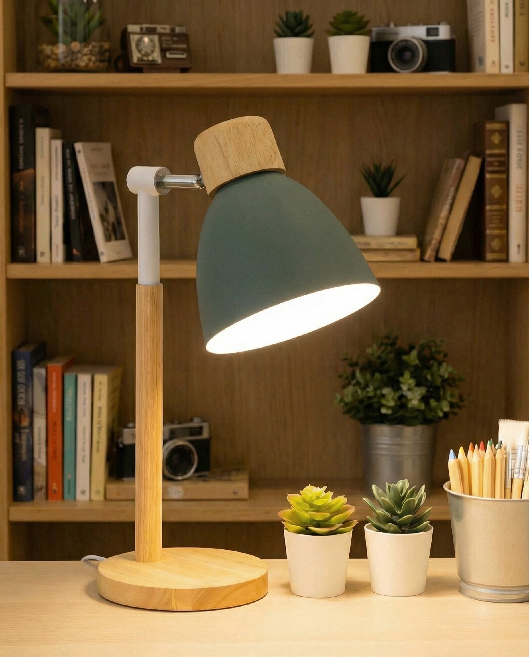 Nordic Wooden Table Lamp