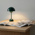 Modern Dome Table Lamp with Sculpted Gloss Finish