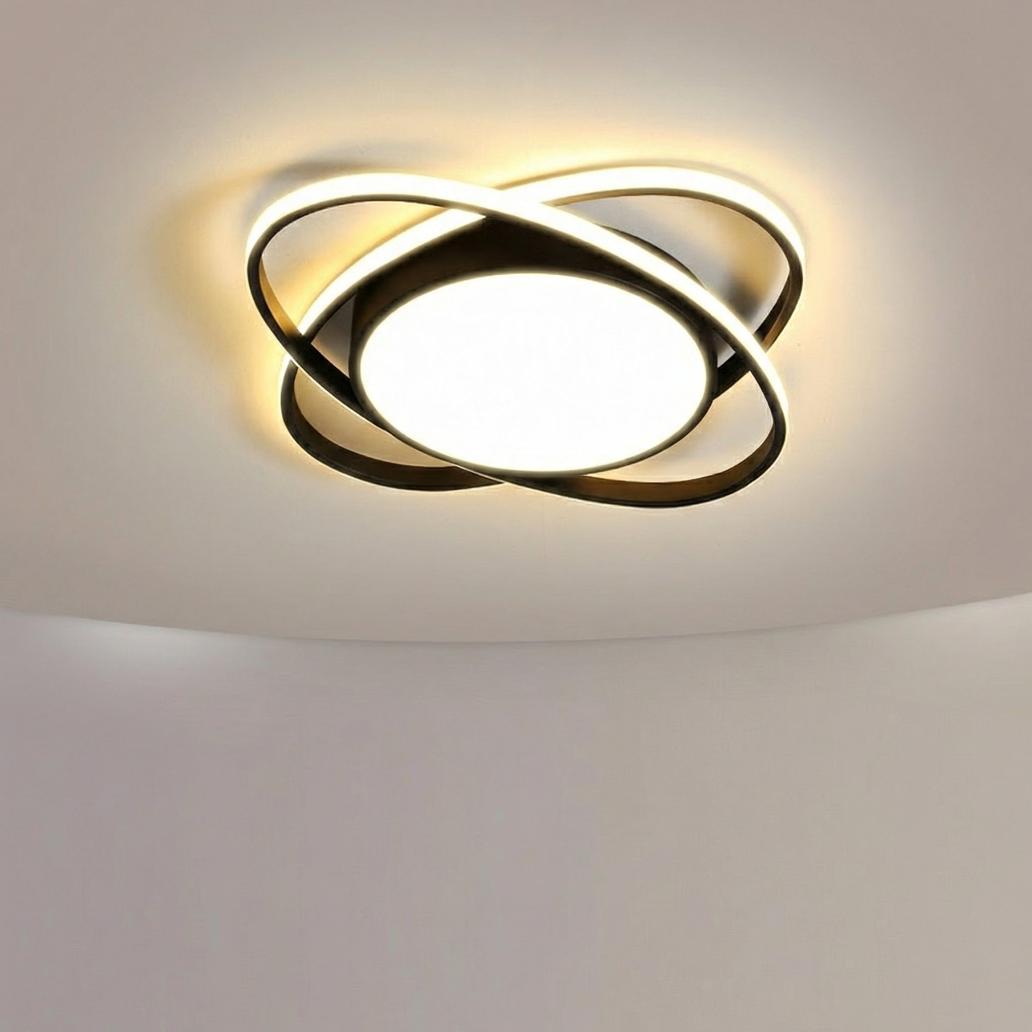 Black Star Ring LED Ceiling Light