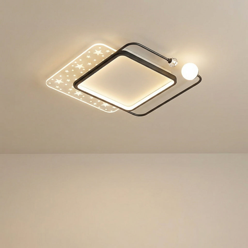 Square Ball LED Ceiling Light 52CM