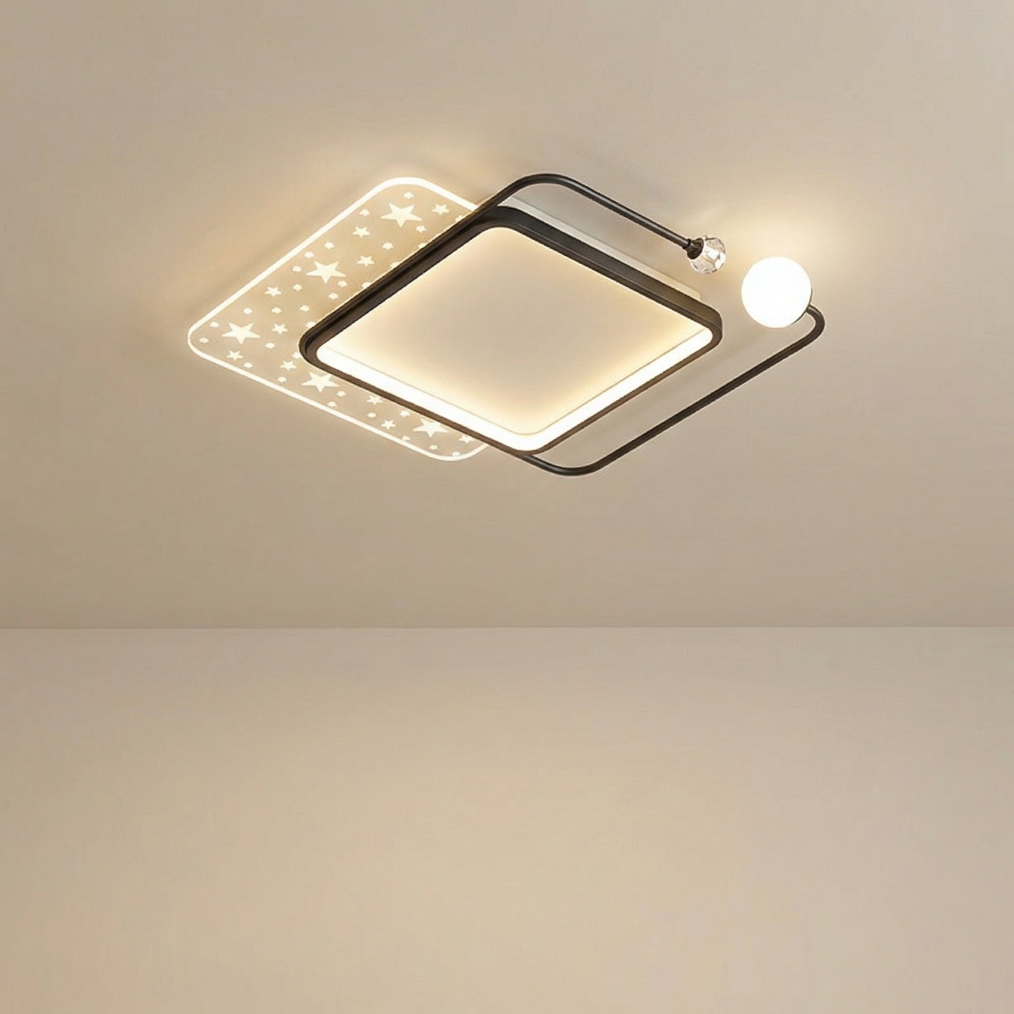 Square Ball LED Ceiling Light 52CM