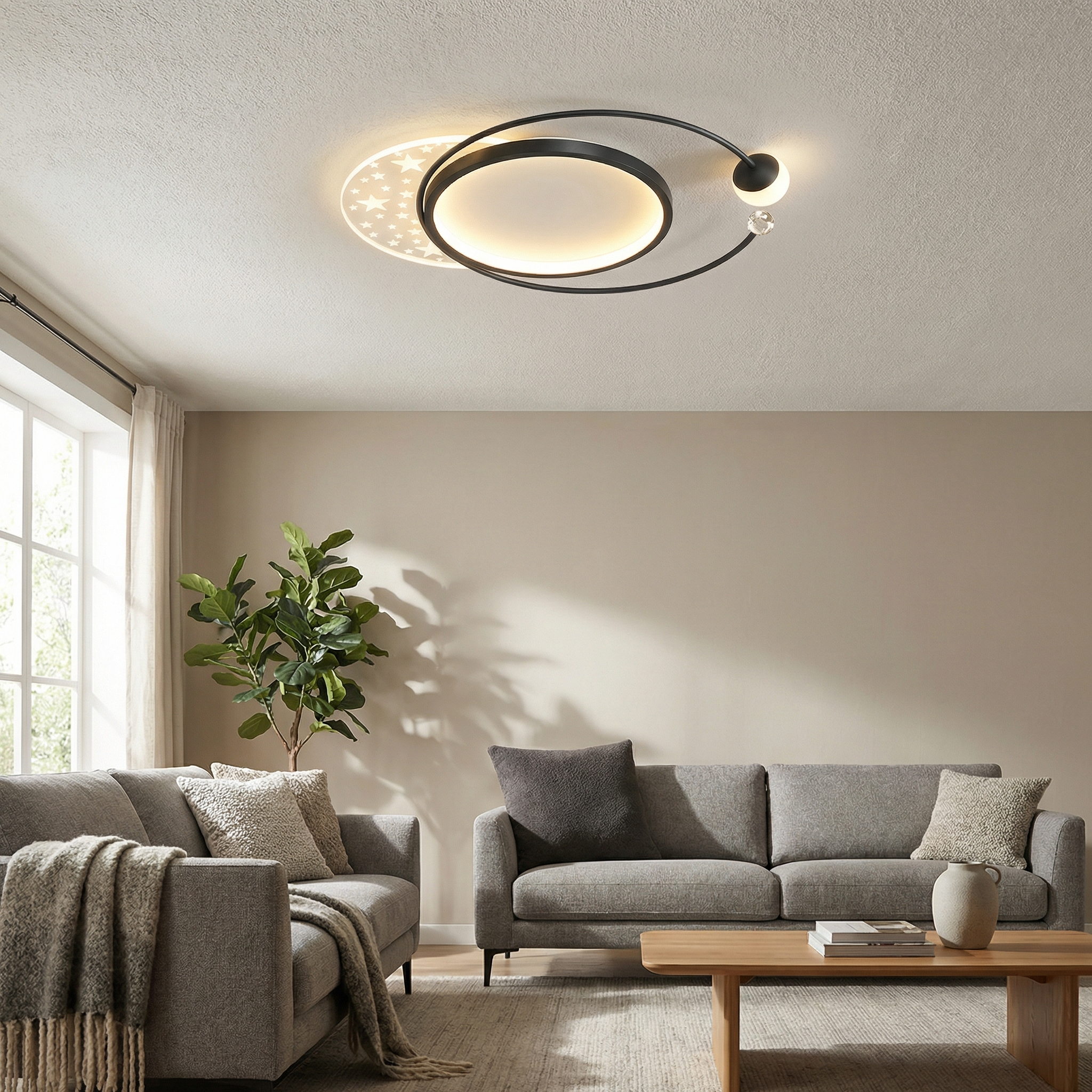 Spherical Orbit LED Ceiling Light 52CM
