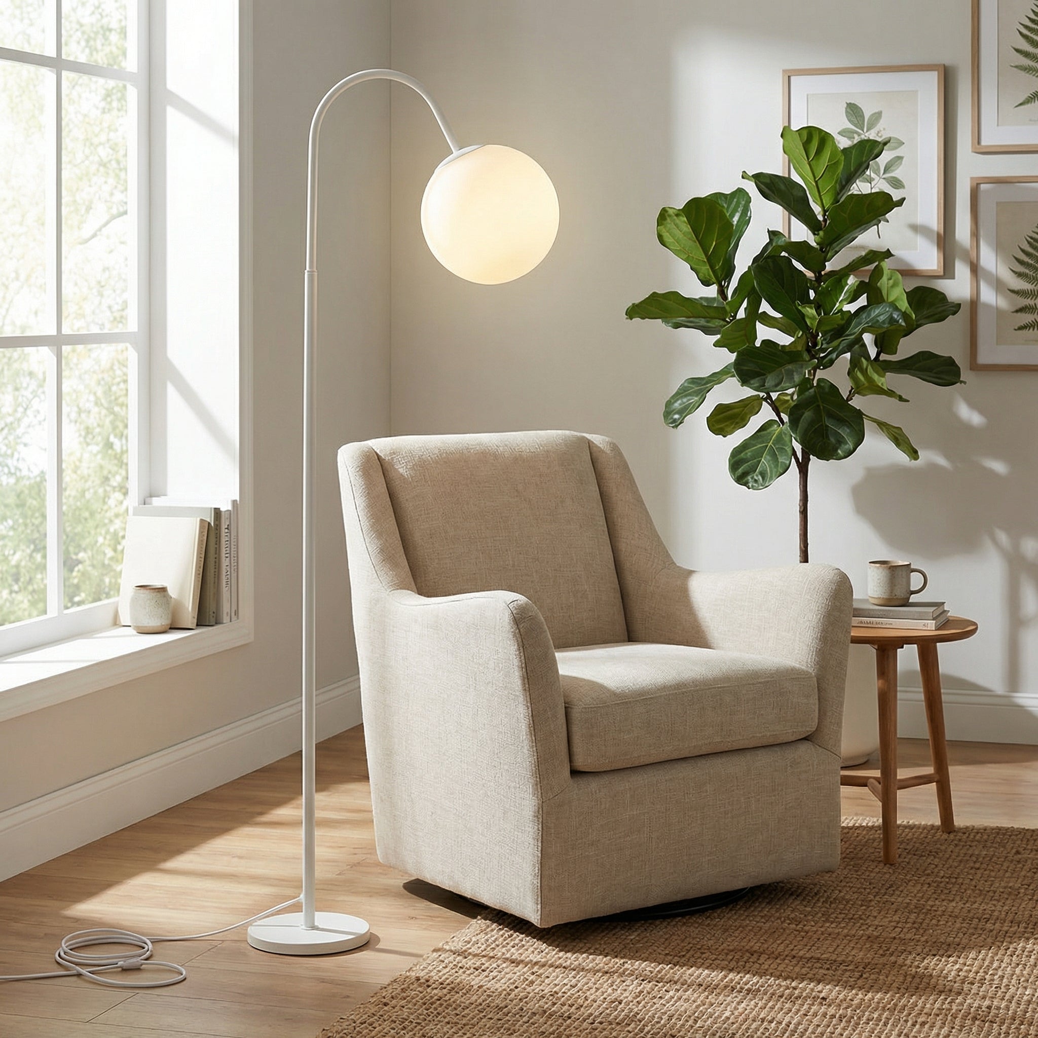 Nordic Moon Globe Floor Lamp