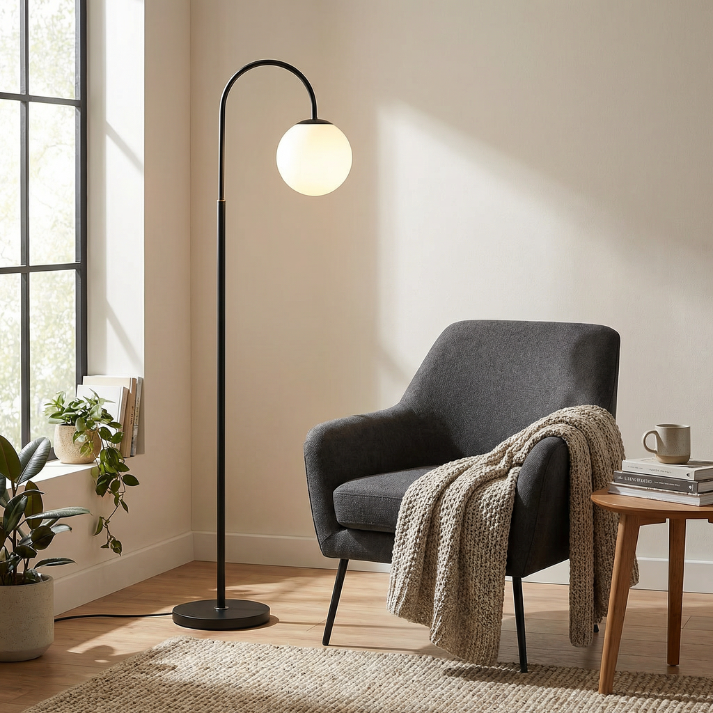 Nordic Moon Globe Floor Lamp