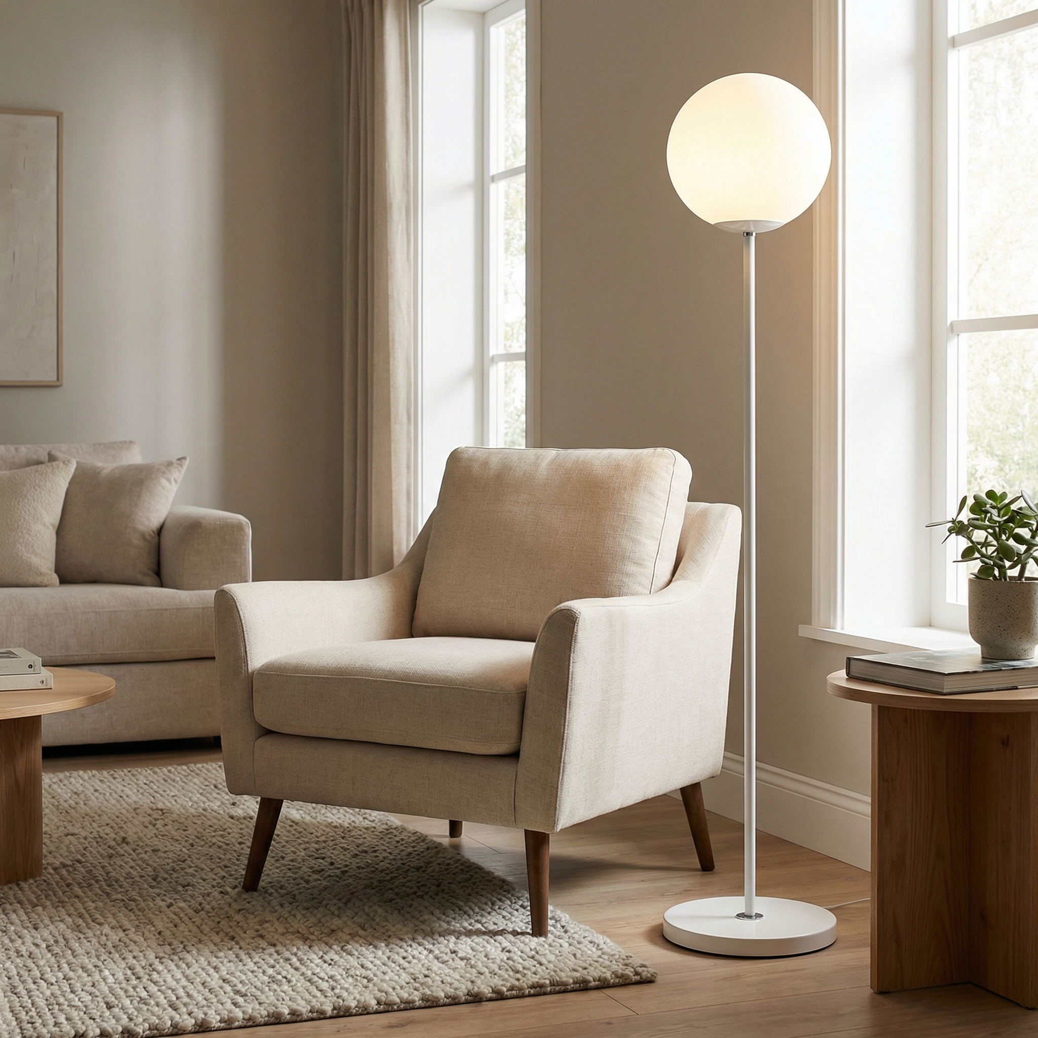 Modern Nordic Globe Floor Lamp