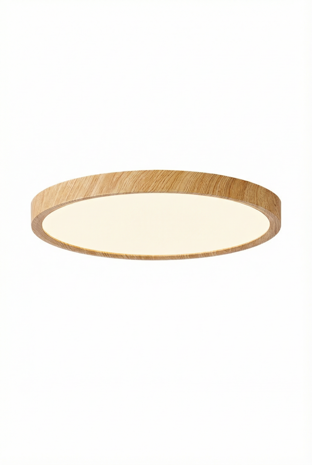 Vintage Walnut Round LED Ceiling Light