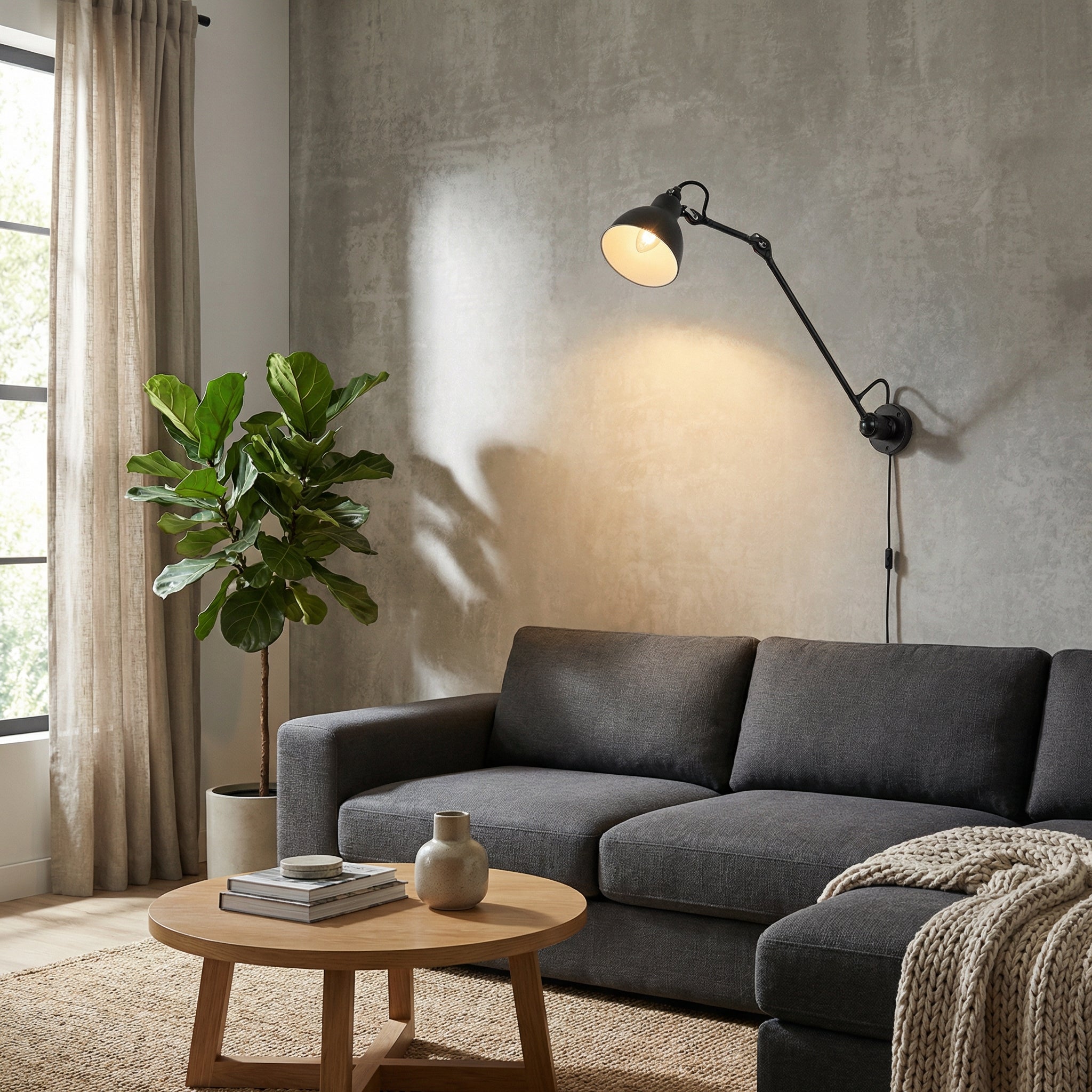 Nordic Adjustable Swing Arm Wall Lamp