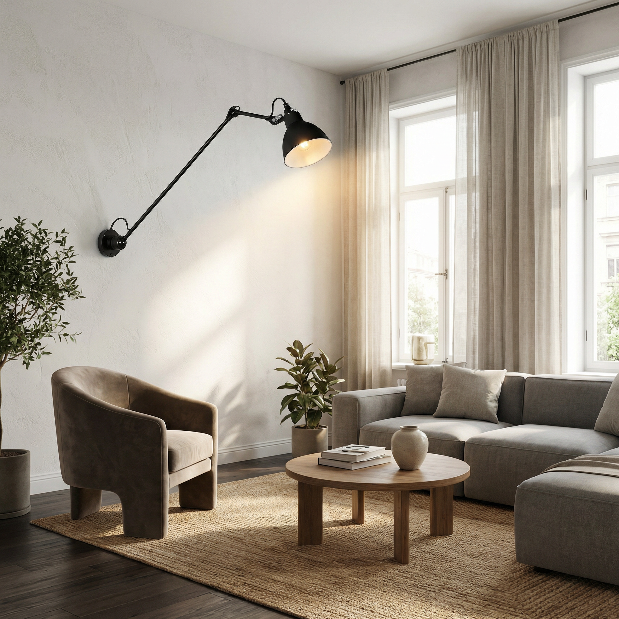 Nordic Adjustable Swing Arm Wall Lamp