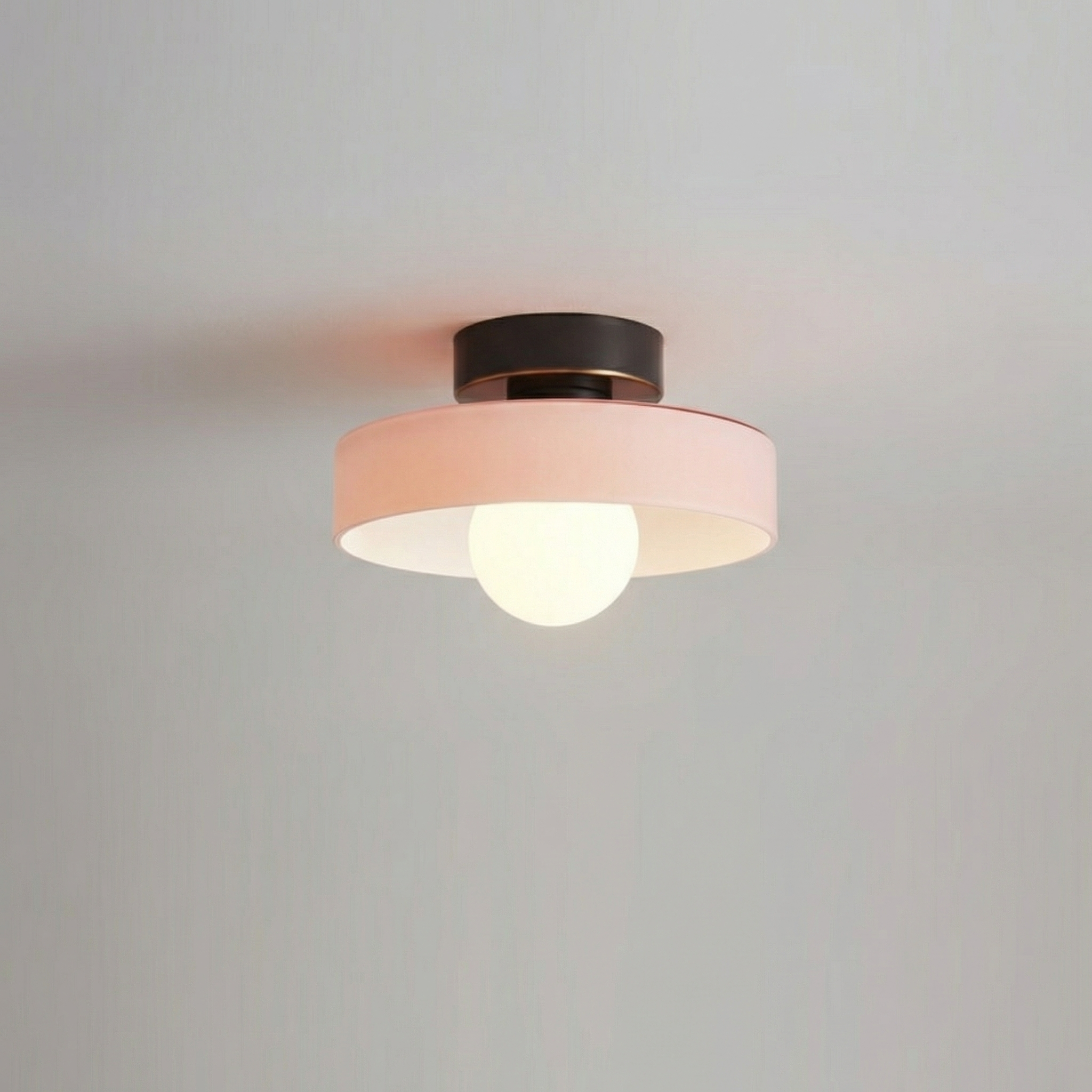 Vintage Cream Glass Ceiling Light 24CM